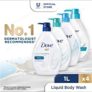 [Bundle of 8] Dove Body Wash 1L